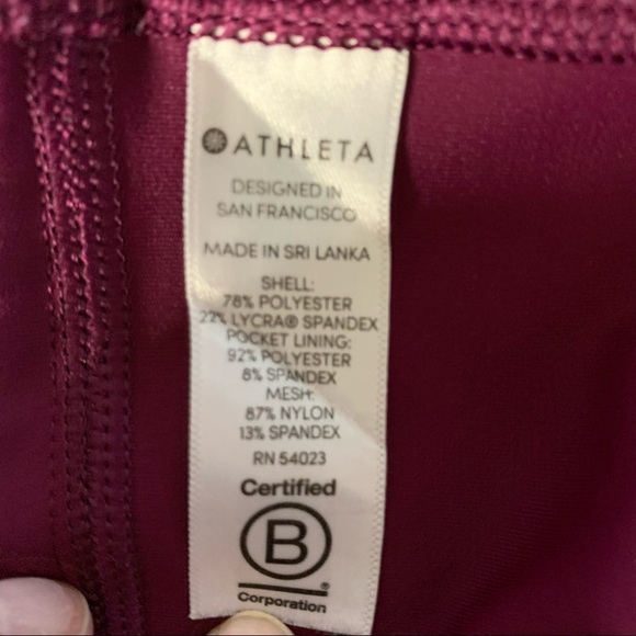 Athleta Contender Purple Legging With Stripes - Picture 3 of 14